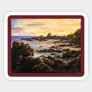 Sunset at the Coast Sticker